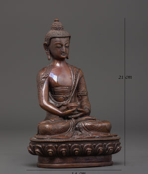 Handmade Peaceful Statue of Buddha Amitabha