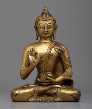 Tibetan Amoghasiddhi Buddha Statue 