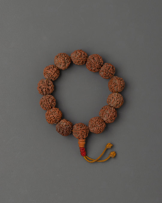 Artificial Rudraksha Bracelet | Handcrafted Spiritual Mala Beads