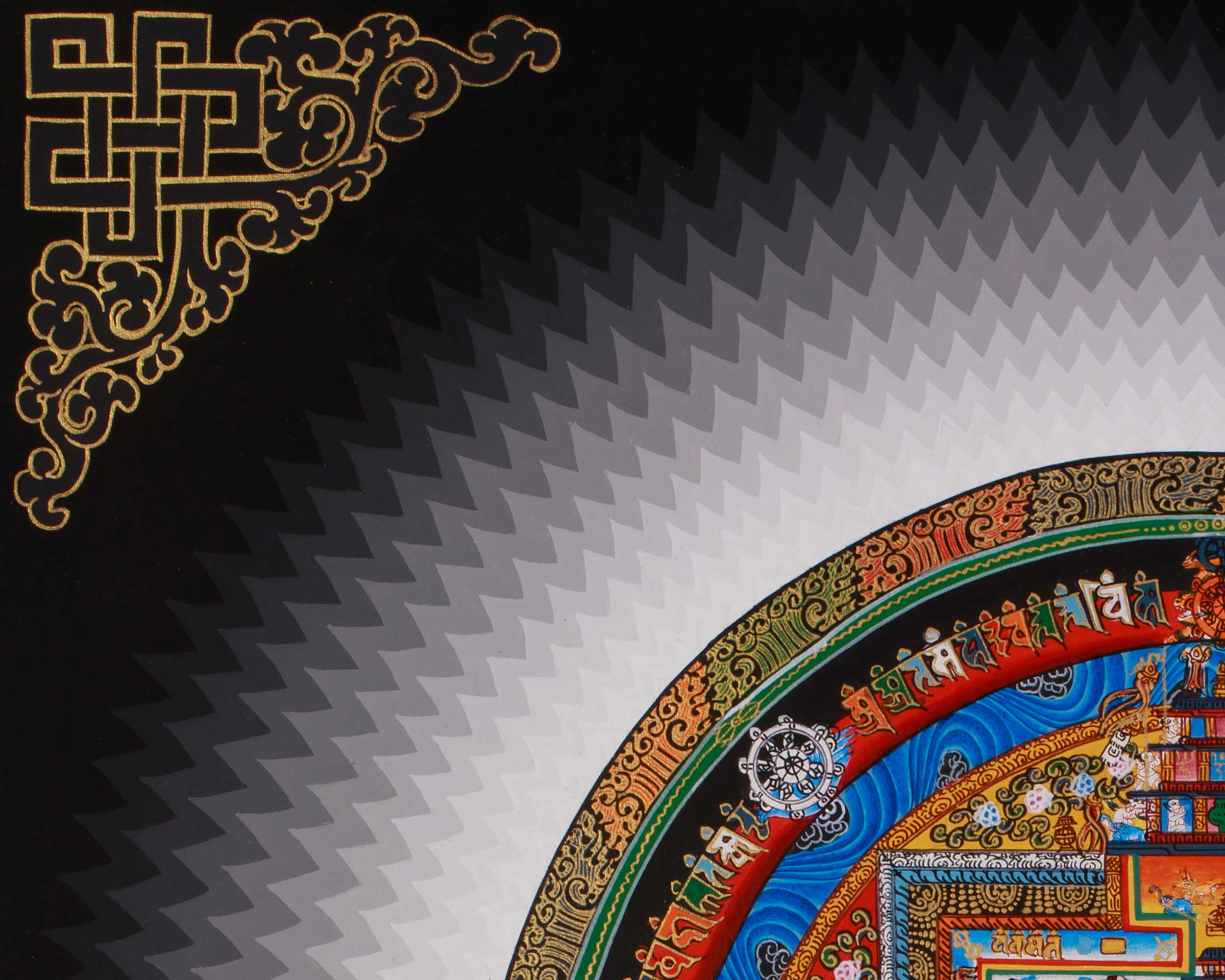 Kalachakra Mandala Spiritual Art | Sacred Tibetan Buddhist Meditation Artwork