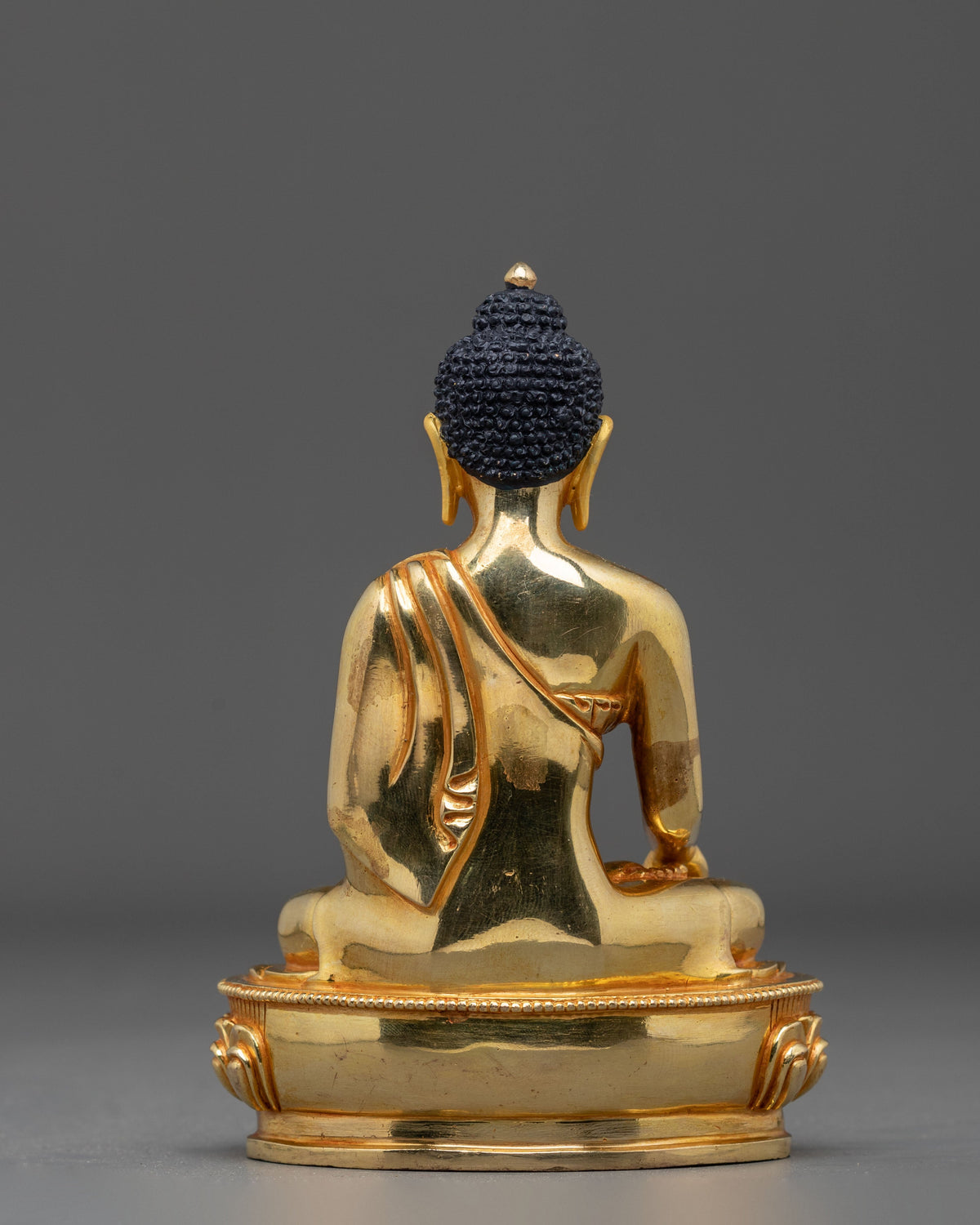 Divine Shakyamuni Buddha Statue | 24K Gold Gilded Buddhist Sculpture