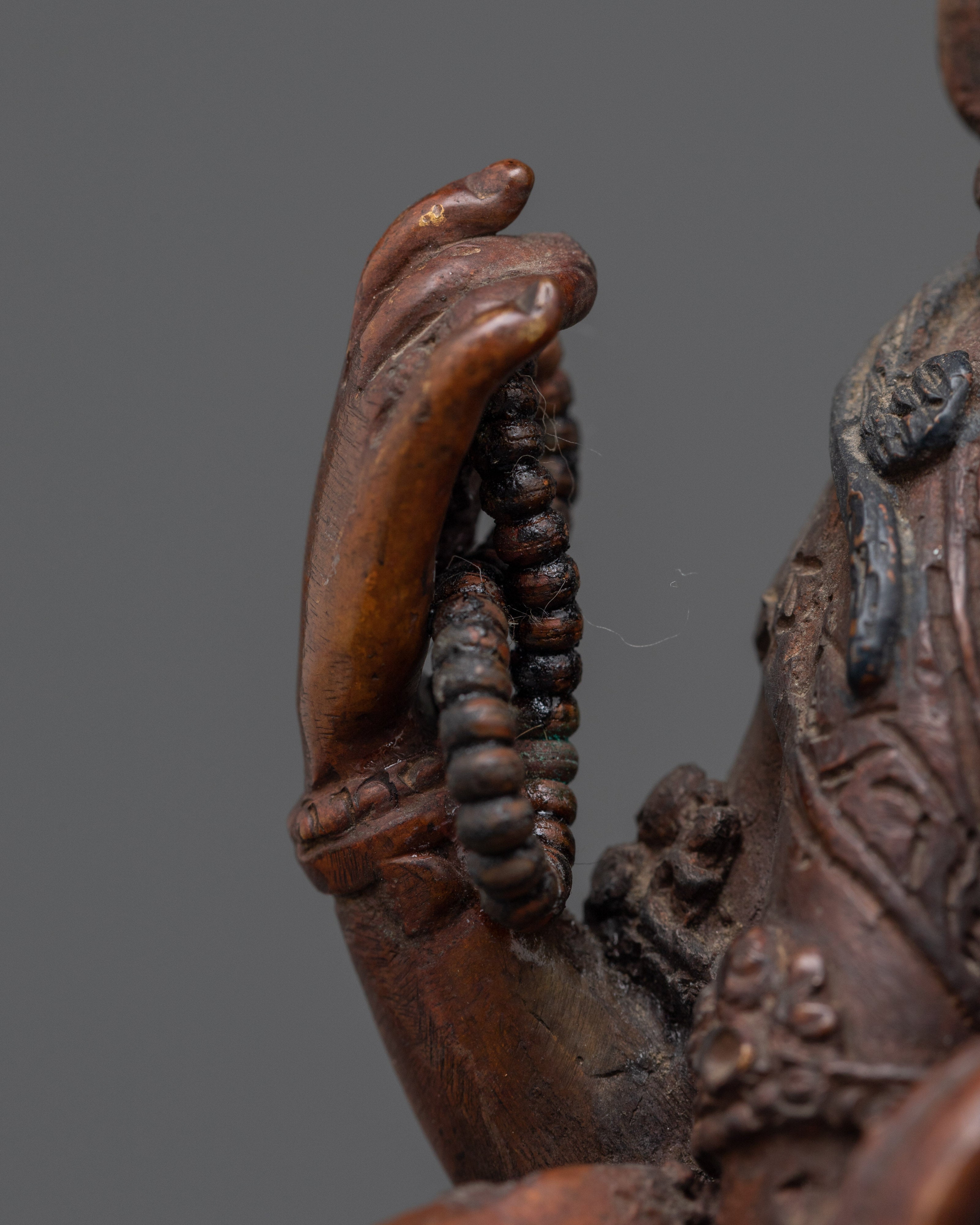 Chenrezig Small Handmade Statue | Embodiment of Compassion and Mercy