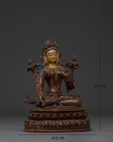  White Tara Copper Female Deity