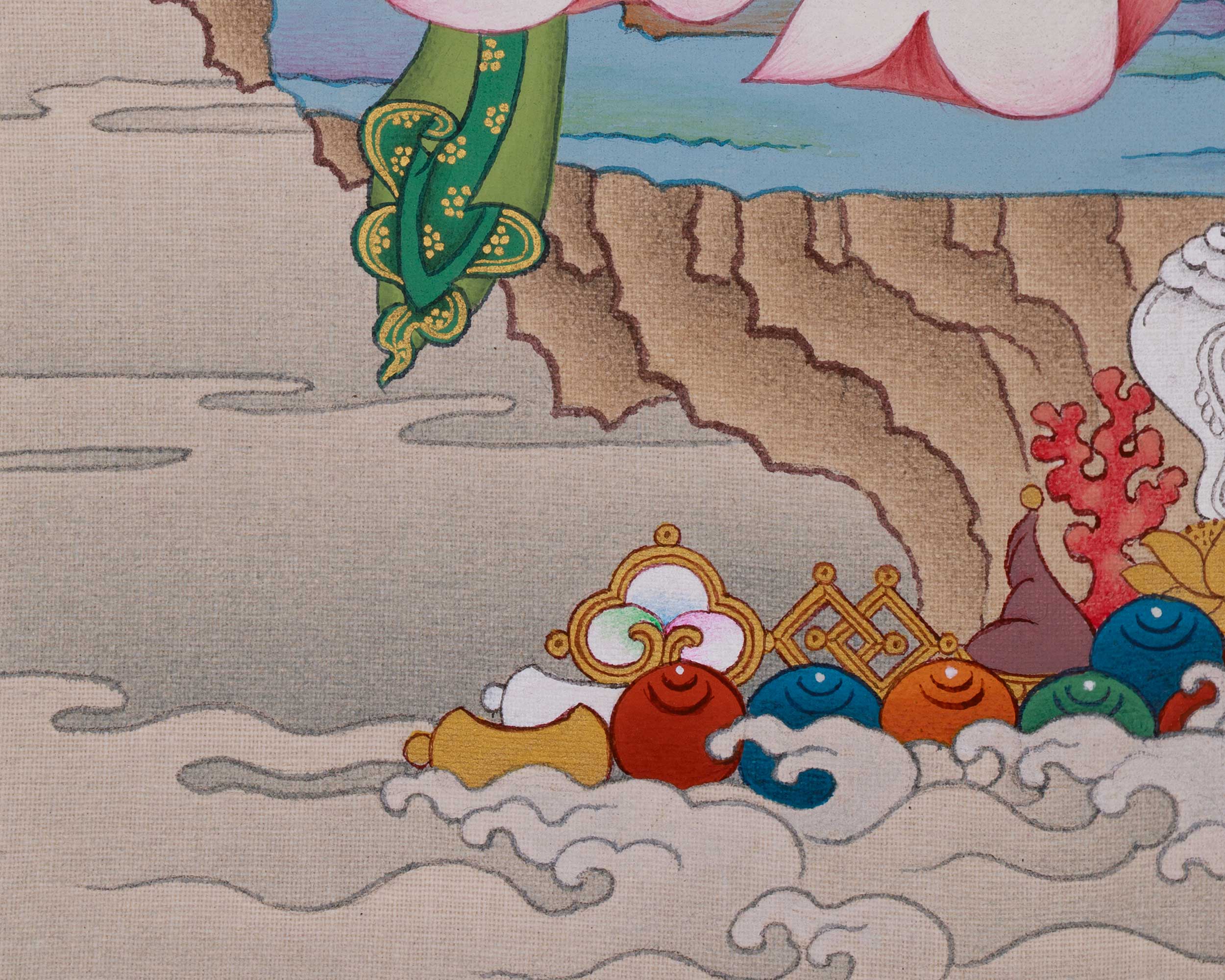 Himalayan Thangka of Vajradhara | Enlightenment Symbol