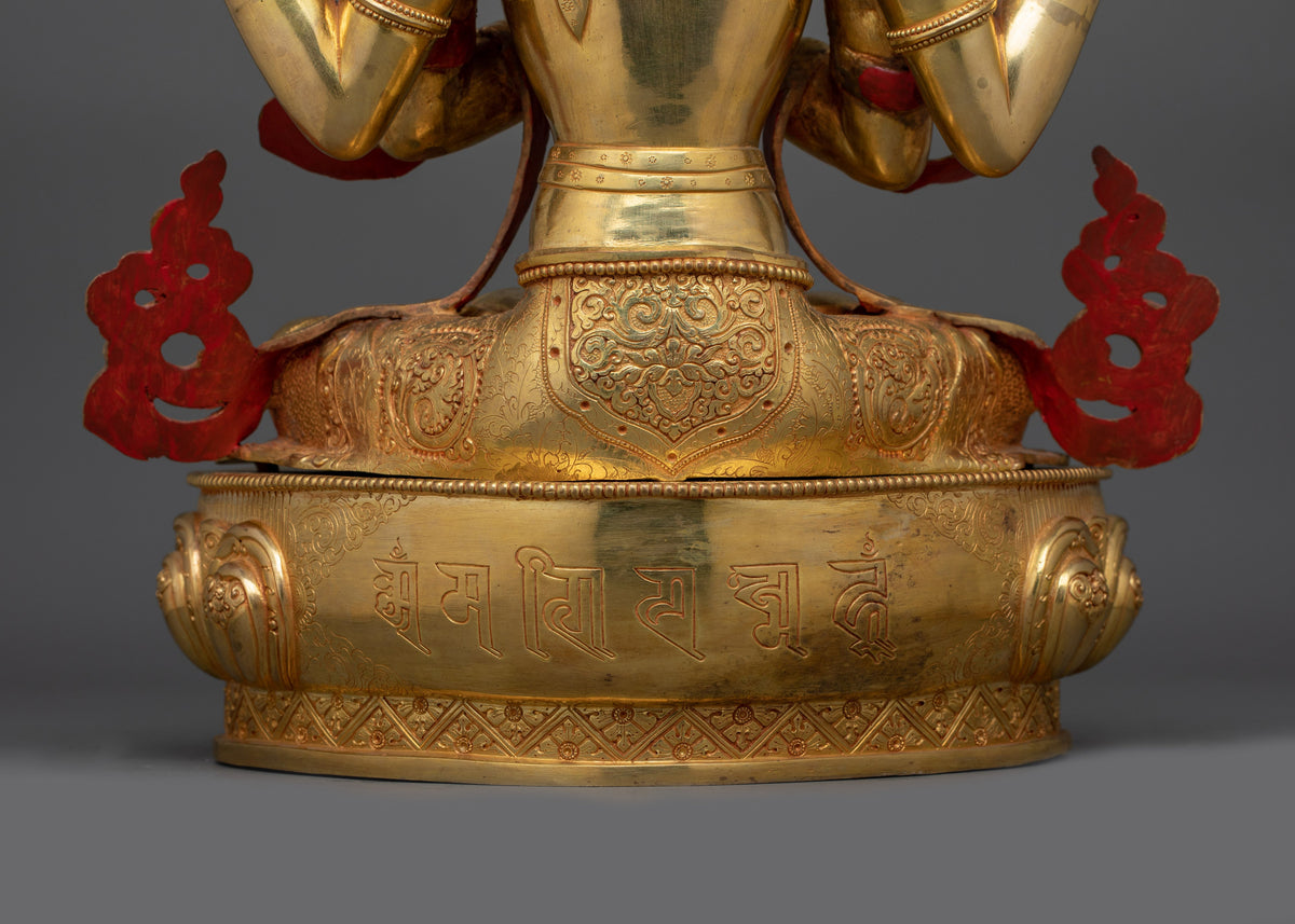 Statue Of Bodhisattva Chenrezig For Altar | Infinite Compassion and Enlightenment