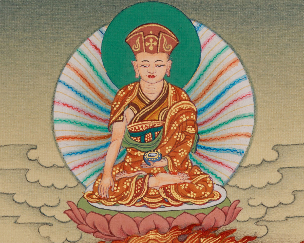 Achi Choki Drolma with Jigten Sumgon Thangka | Wisdom and Compassion Deity