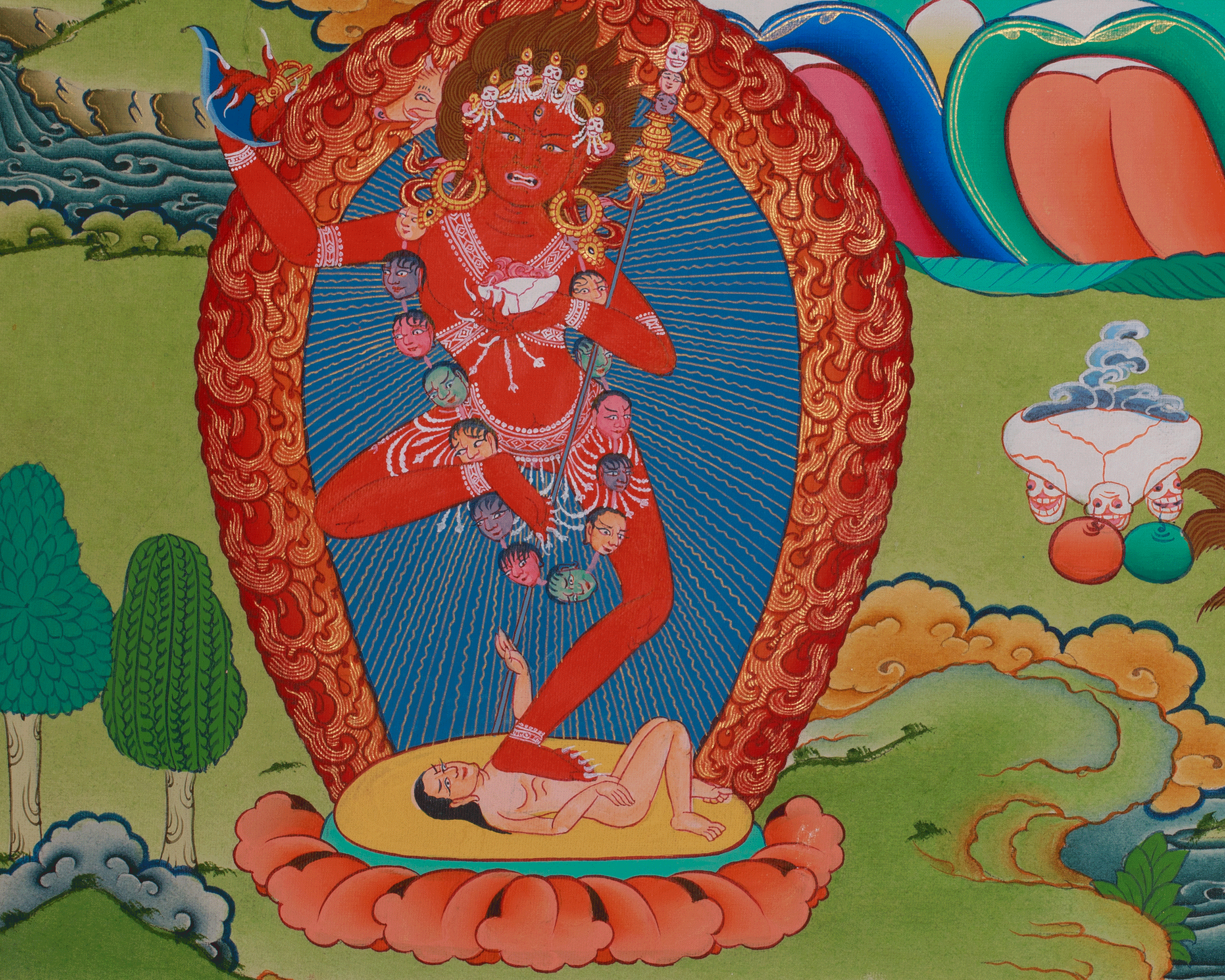 Tantric Vajrayogini Art | Fierce Protector | Tantric Goddess of Transformation