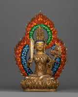 Handcrafted Bodhisattva Akasagarbha Statue