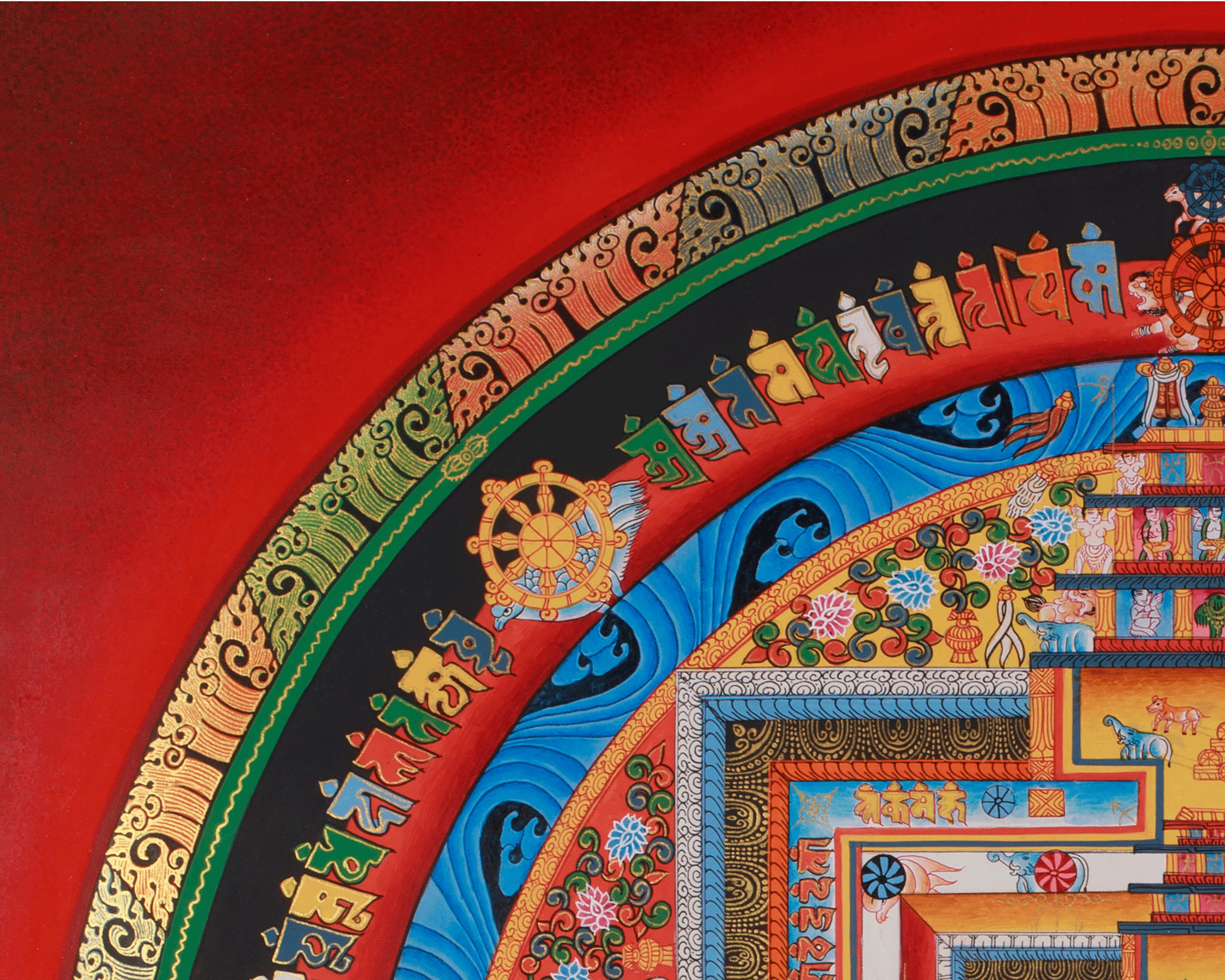 Sacred Kalachakra Mandala Artwork | Harmony, Protection, and Inner Awakening