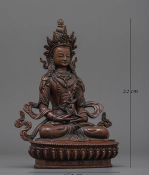 Amitayus Oxidized Figurine | Embrace Eternal Health and Longevity