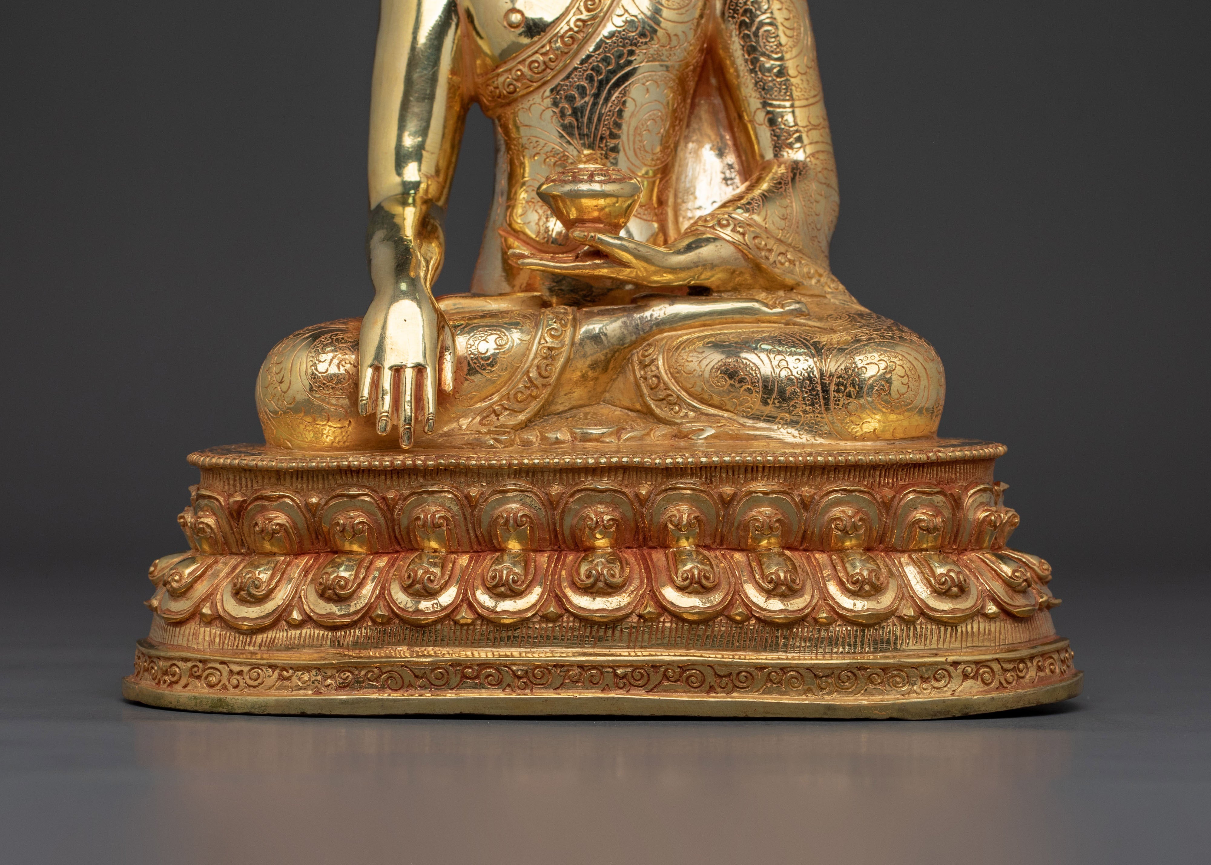 Traditional Handcrafted Shakyamuni Buddha Figurine | Spiritual Home Decor