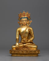 Gold Crown Shakyamuni Buddha Statue