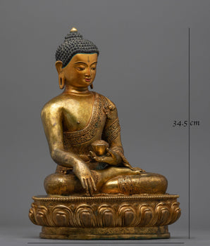 Shakyamuni Buddhah Antique Figurine | Embodying Timeless Wisdom