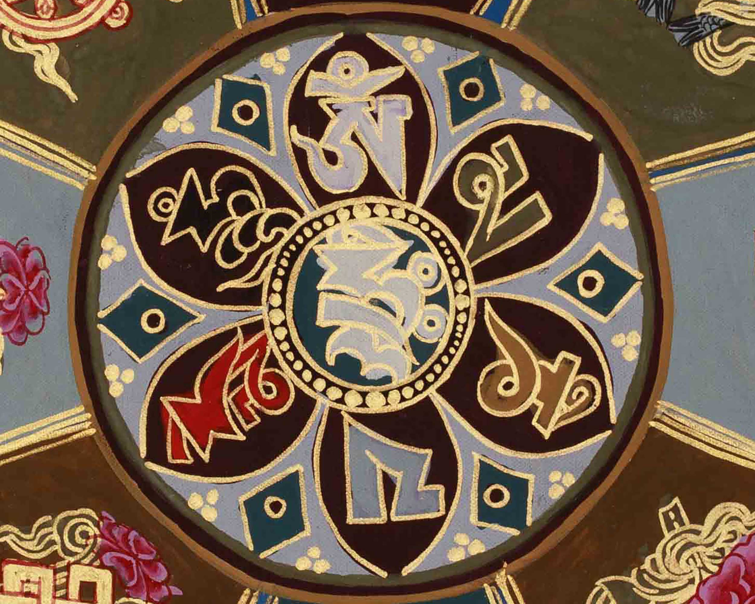 Eight Auspicious Symbols Mandala Art | Spiritual Awakening | Sacred Blessings Thangka