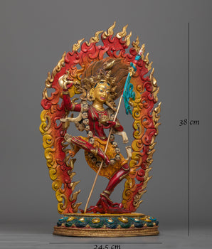 Dorje Phagmo Red Colored Statue | Embodiment of Feminine Wisdom and Power