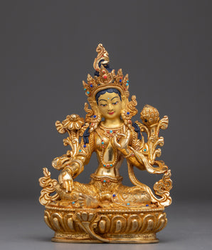 Green Tara the Goddess of Compassion and Protection Statue