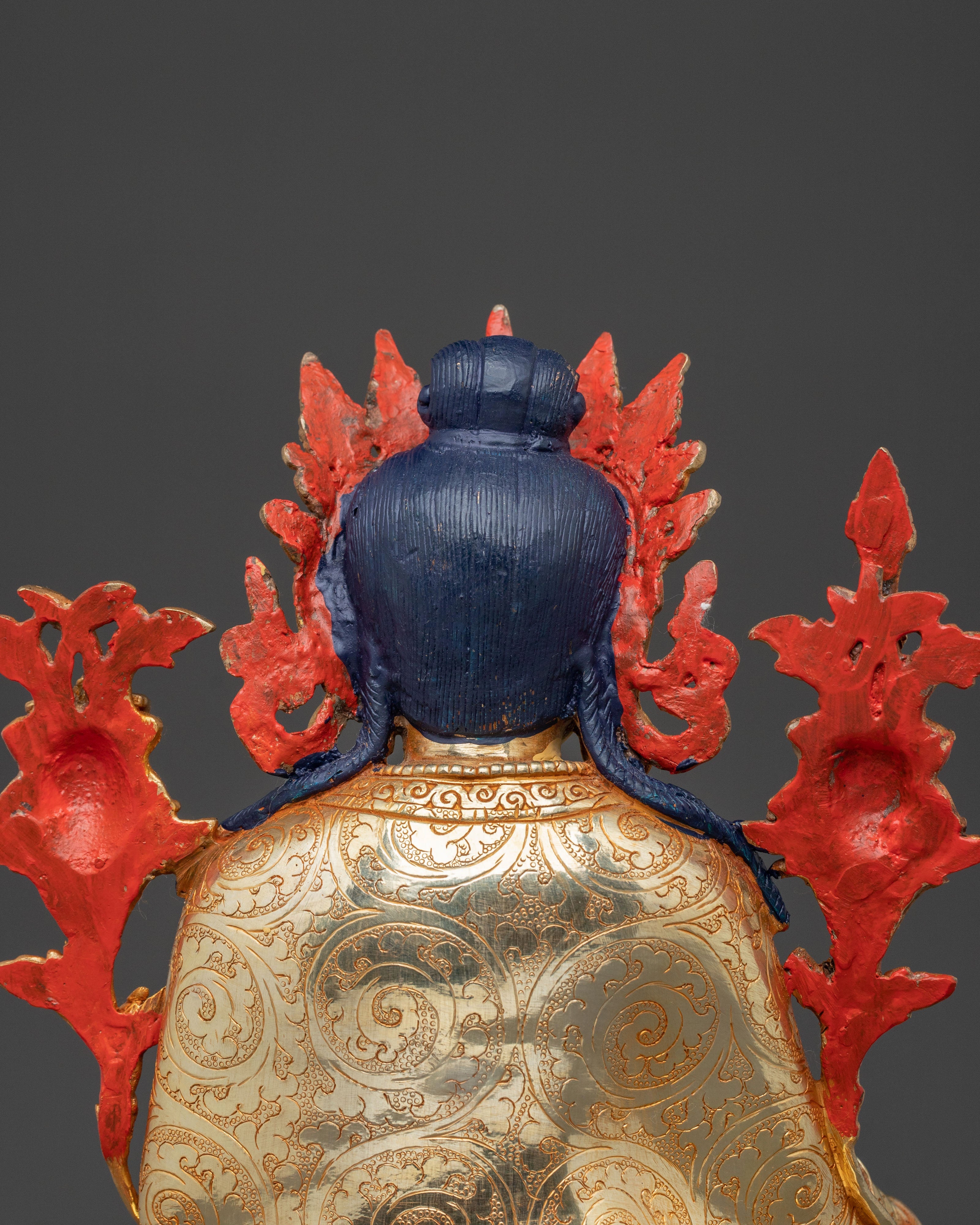 Trisong Detsen Santaraksita Statue Set | Buddhist Art Statue Set