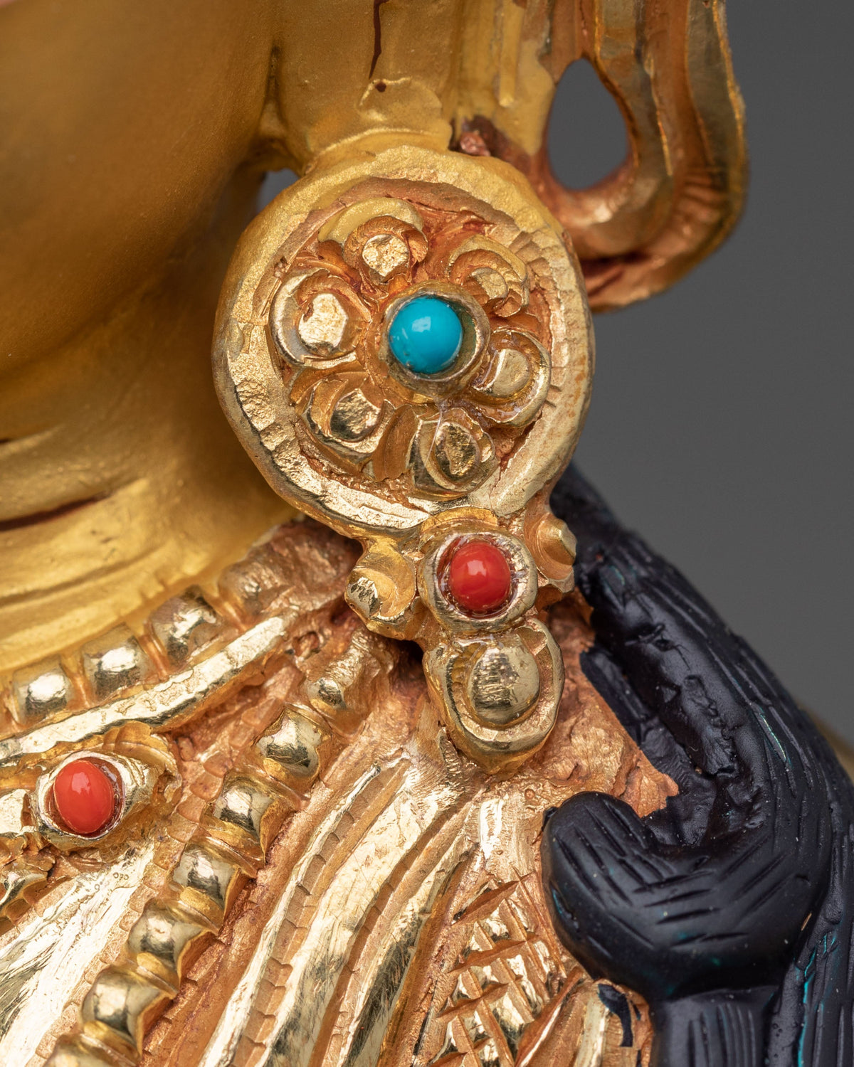 Handmade Prajnaparamita Statue | 24K Gold Gilded Wisdom Sculpture
