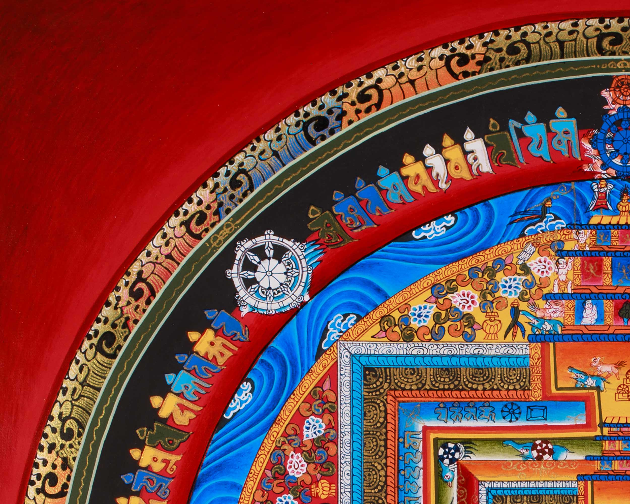 Traditional Tibetan mandala Art | Cosmic Harmony and Enlightened Awareness
