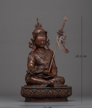 Guru Rinpoche Oxidized Statue | Awaken to Profound Spiritual Insights