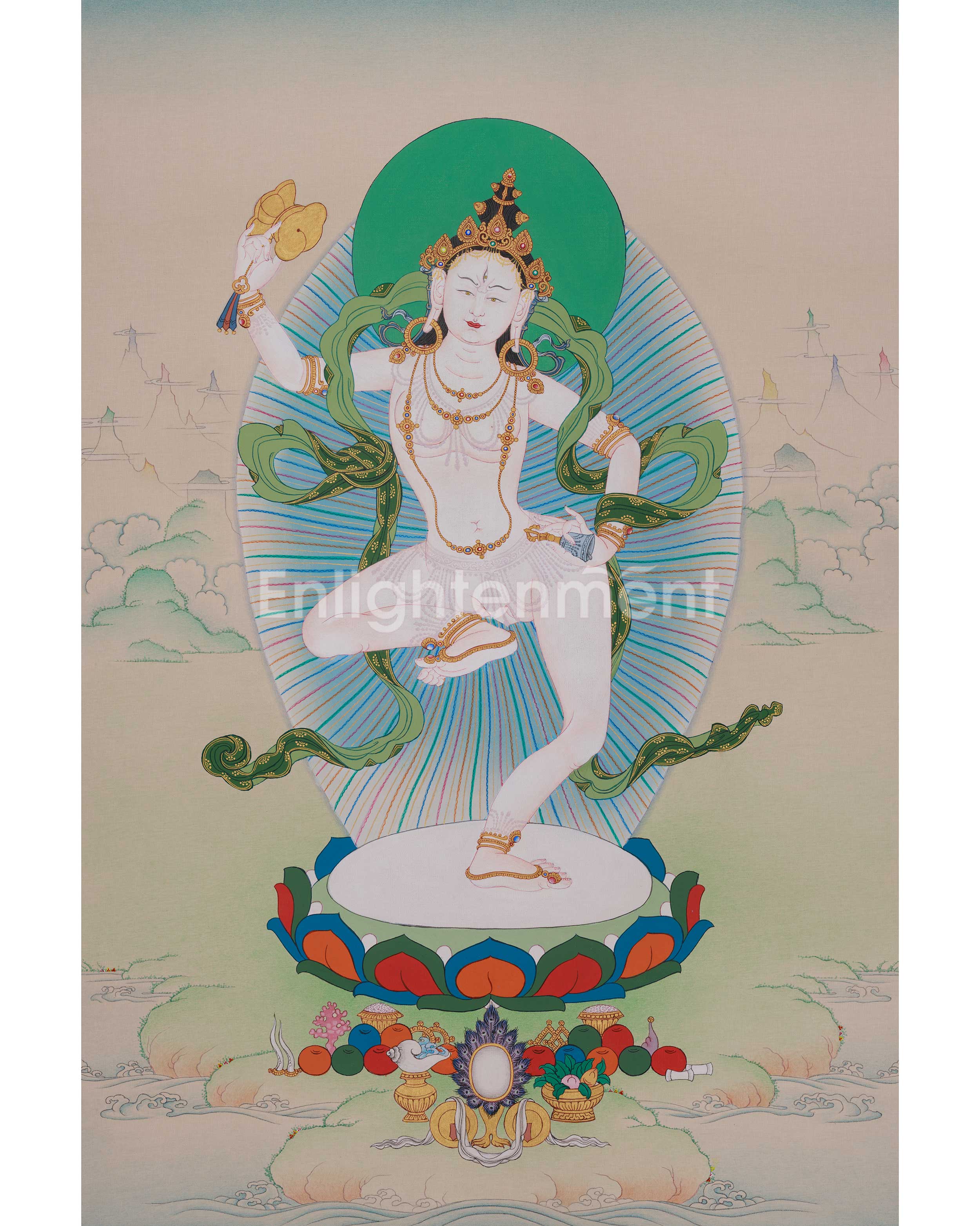 Sacred Machig Labdron Thangka