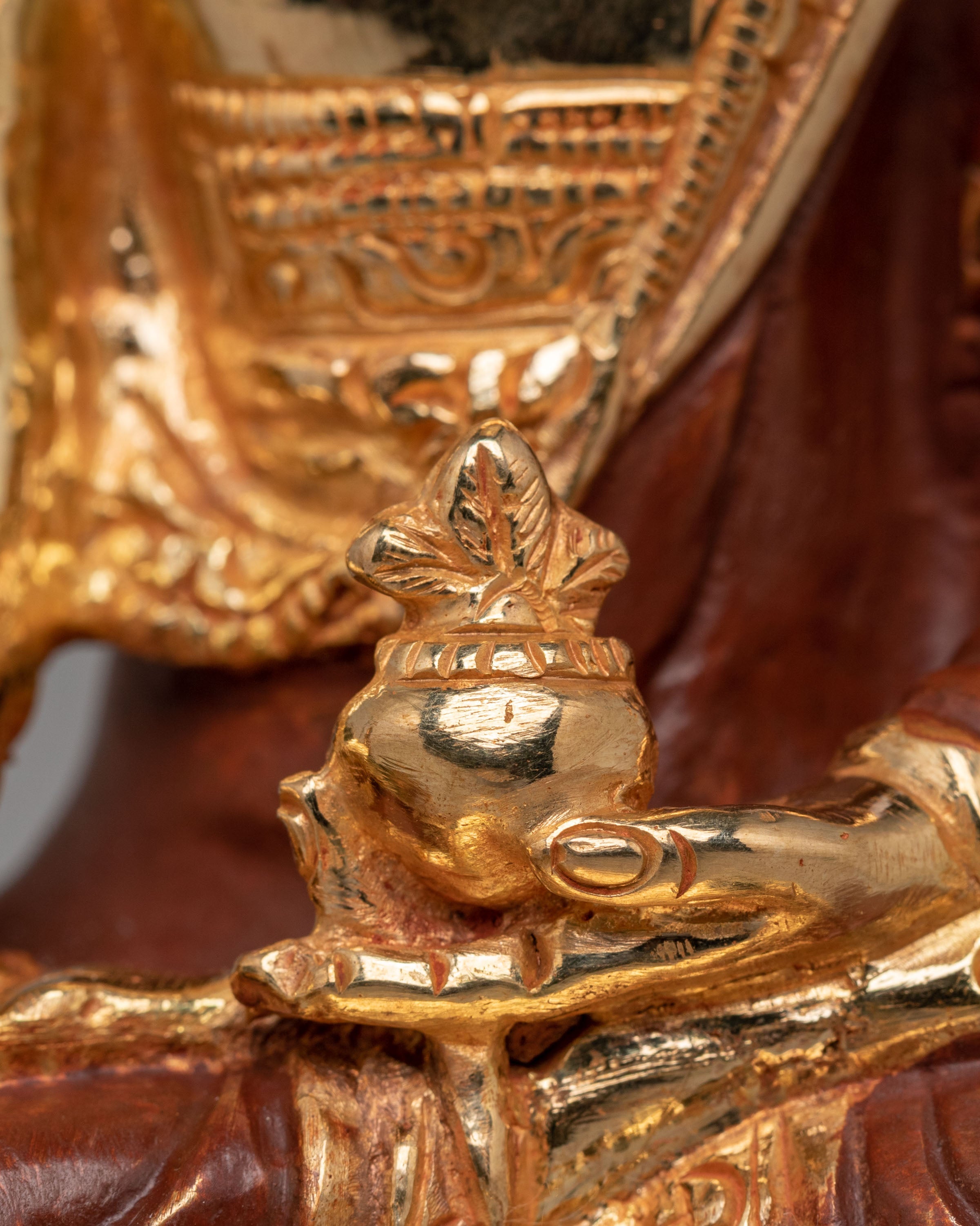 Gold Plated Three Buddha Set | Shakyamuni, Medicine Buddha & Amitabha Altar Decor