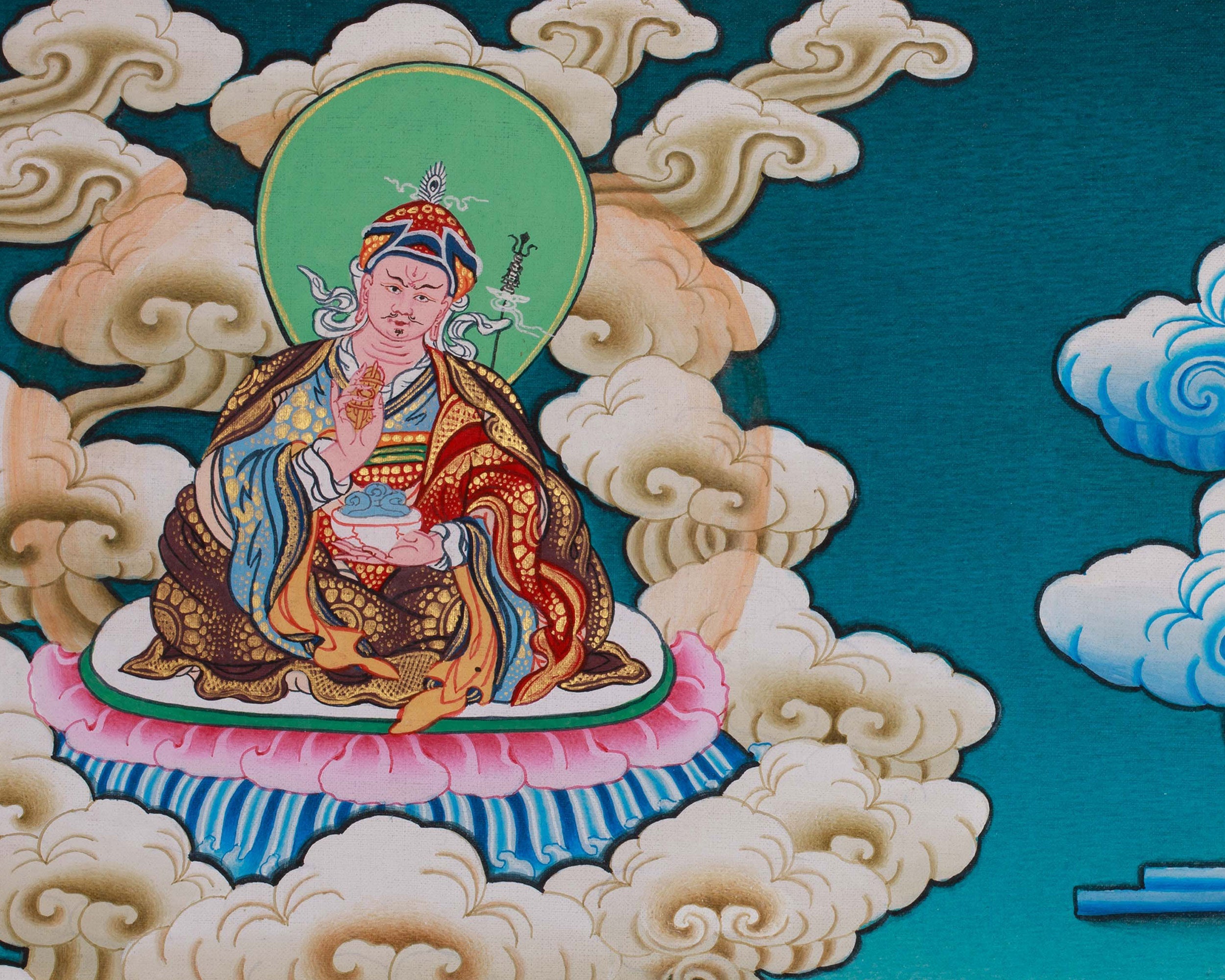1000 Armed Chenrezig Buddhist Thangka | Hand Painted Compassion Deity Artwork