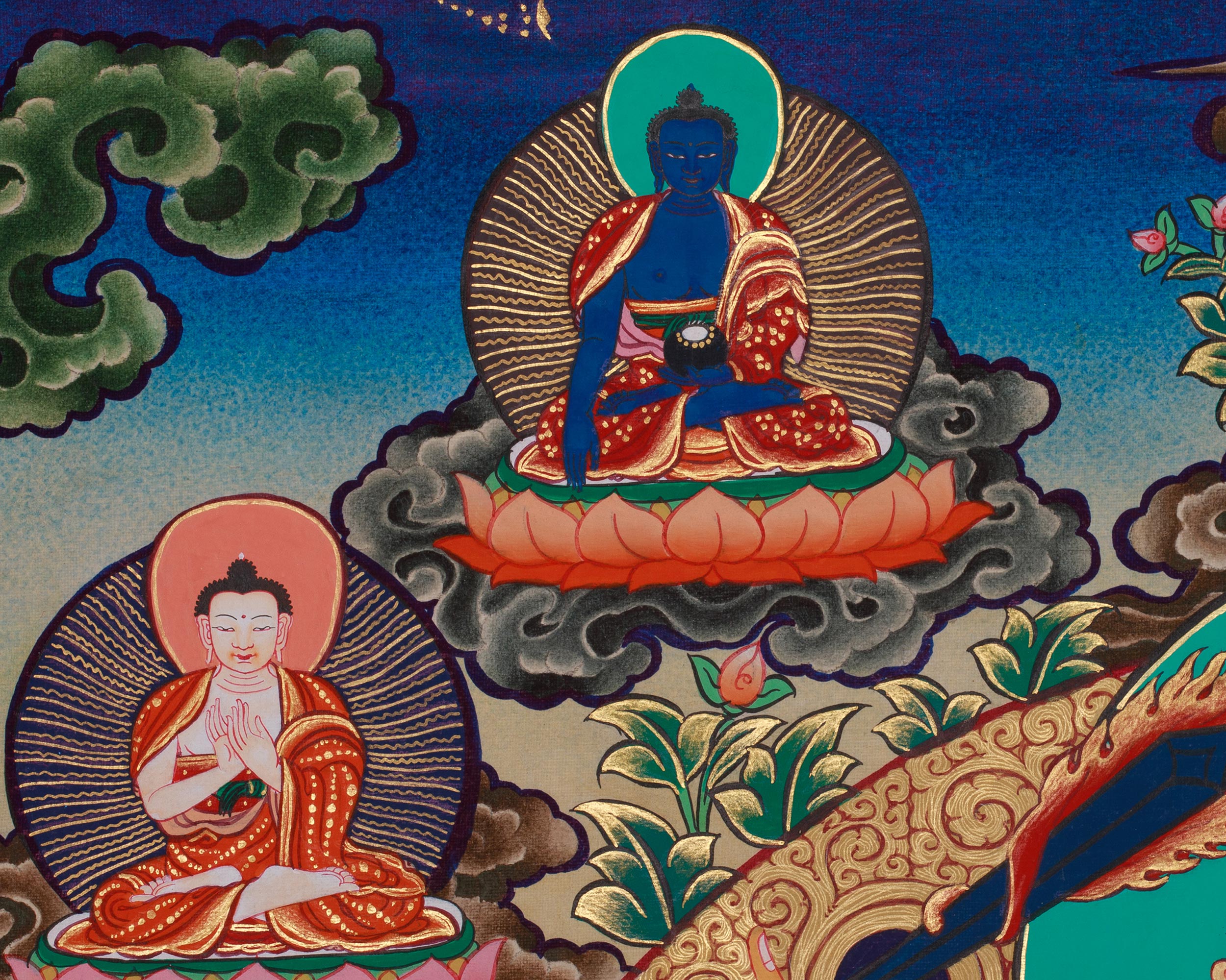 Manjushri Blessing Thangka | Buddhist Deity | Himalayan Art