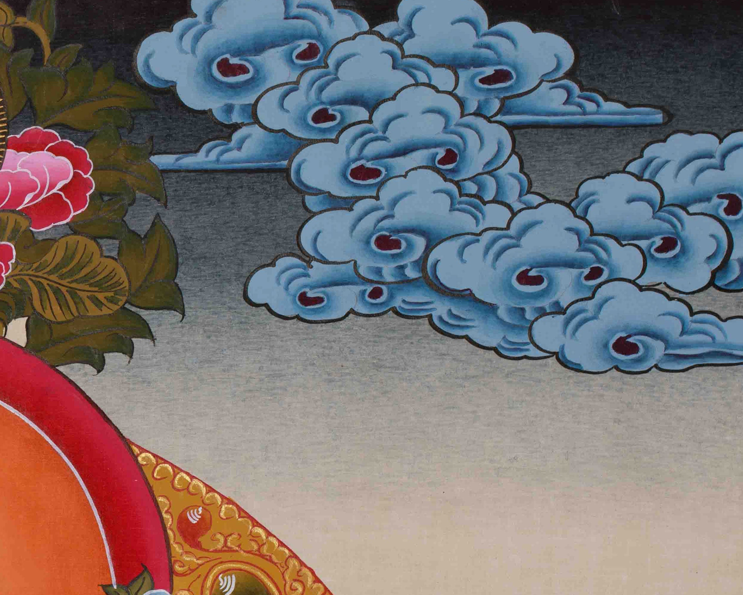 Chenrezig Bodhisattva Art | Hand Painted Avalokiteshvara Compassion Thangka