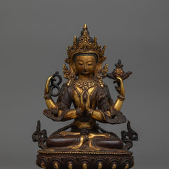 Compassionate Deity Four-armed Chenrezig