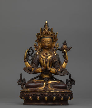 Compassionate Deity Four-armed Chenrezig