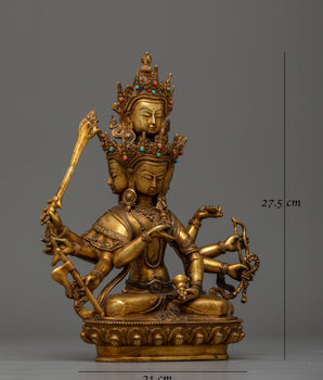Maha Vajrasattva Antique Statue | A Symbol of Purification and Enlightenment