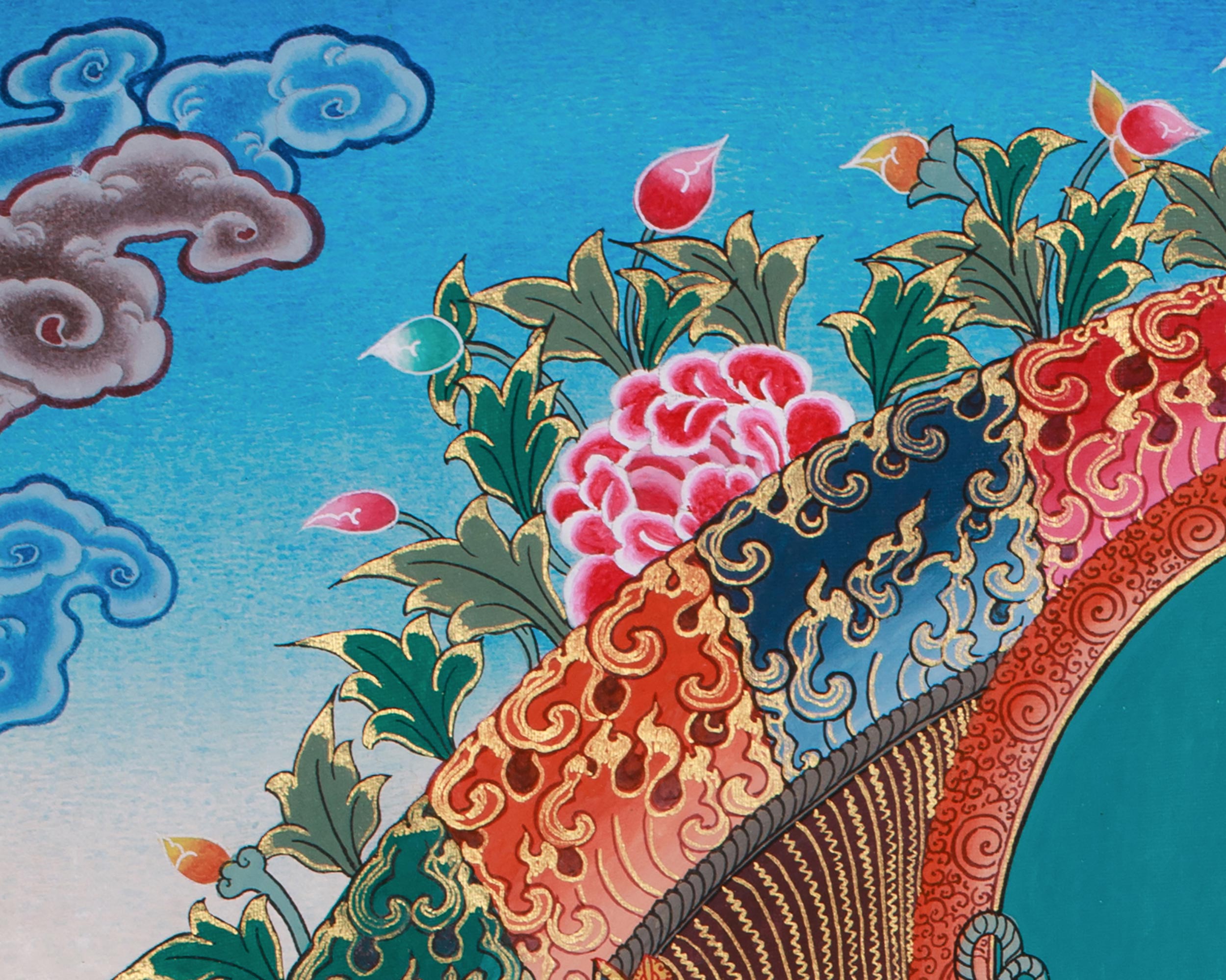 Kalachakra Tantric Deity Thangka | Divine Union and Spiritual Transformation