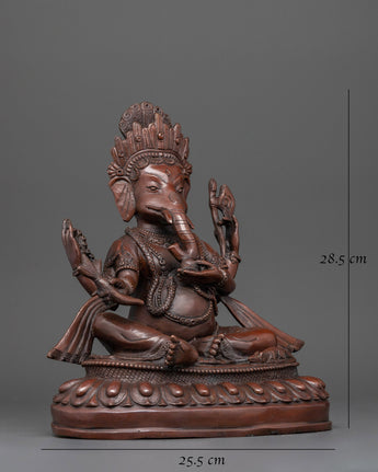 Four-Armed Ganesh Statue