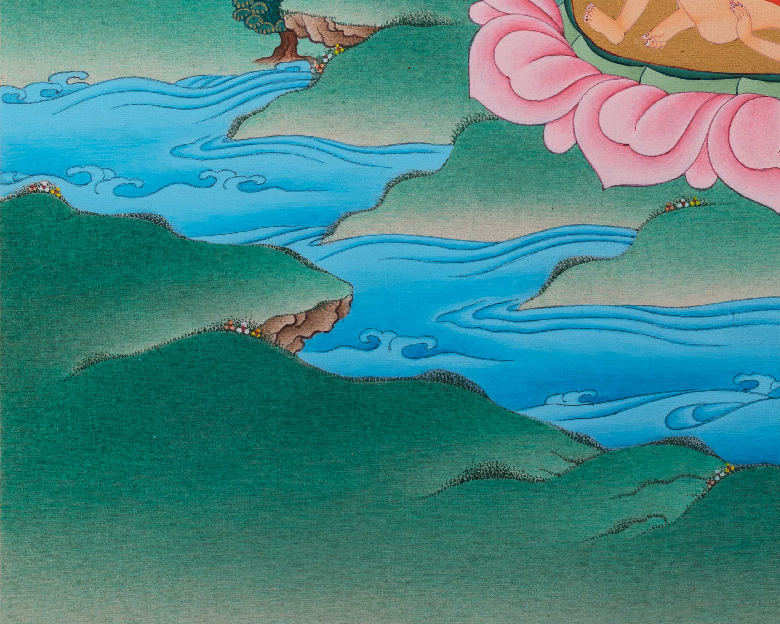 Dorje Phagmo Thangka Artwork | Thangka Print Of Wrathful Compassion | Traditional Vajravarahi Digital Print