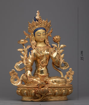 Green Tara, Buddhist Goddess Tara Statue | Embrace Compassion and Resilience