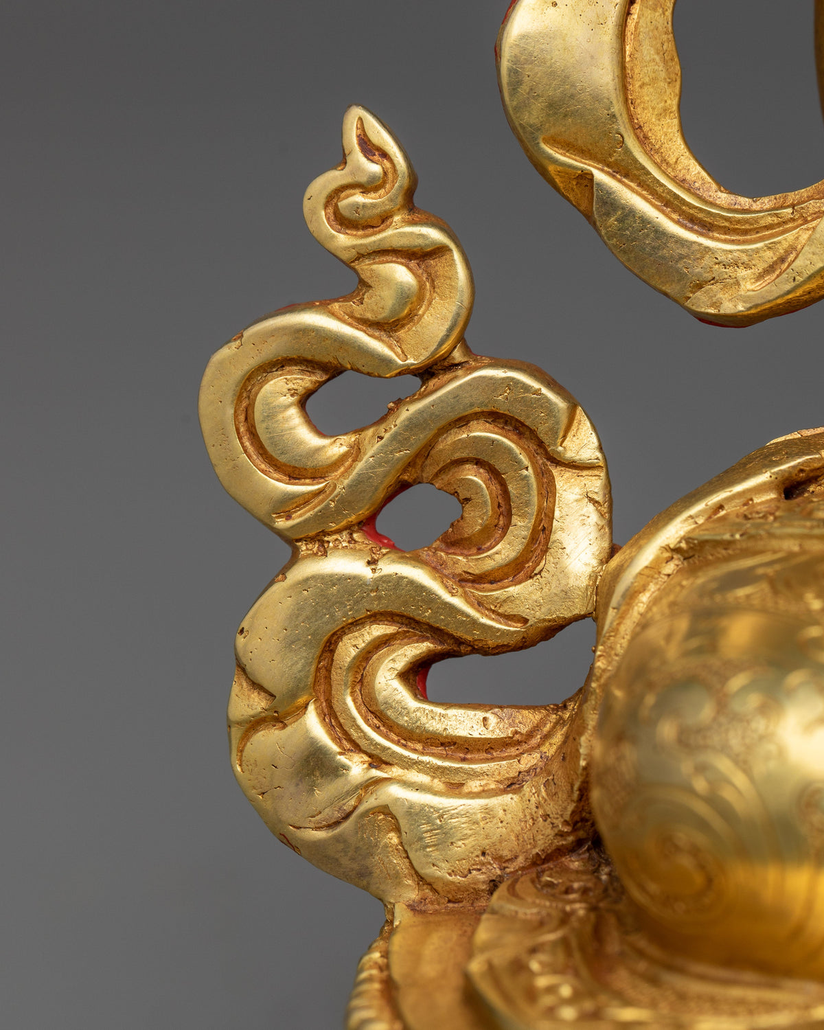 Buddha Amitayus Handmade Statue | 24k Gold Gilded Fine Figure