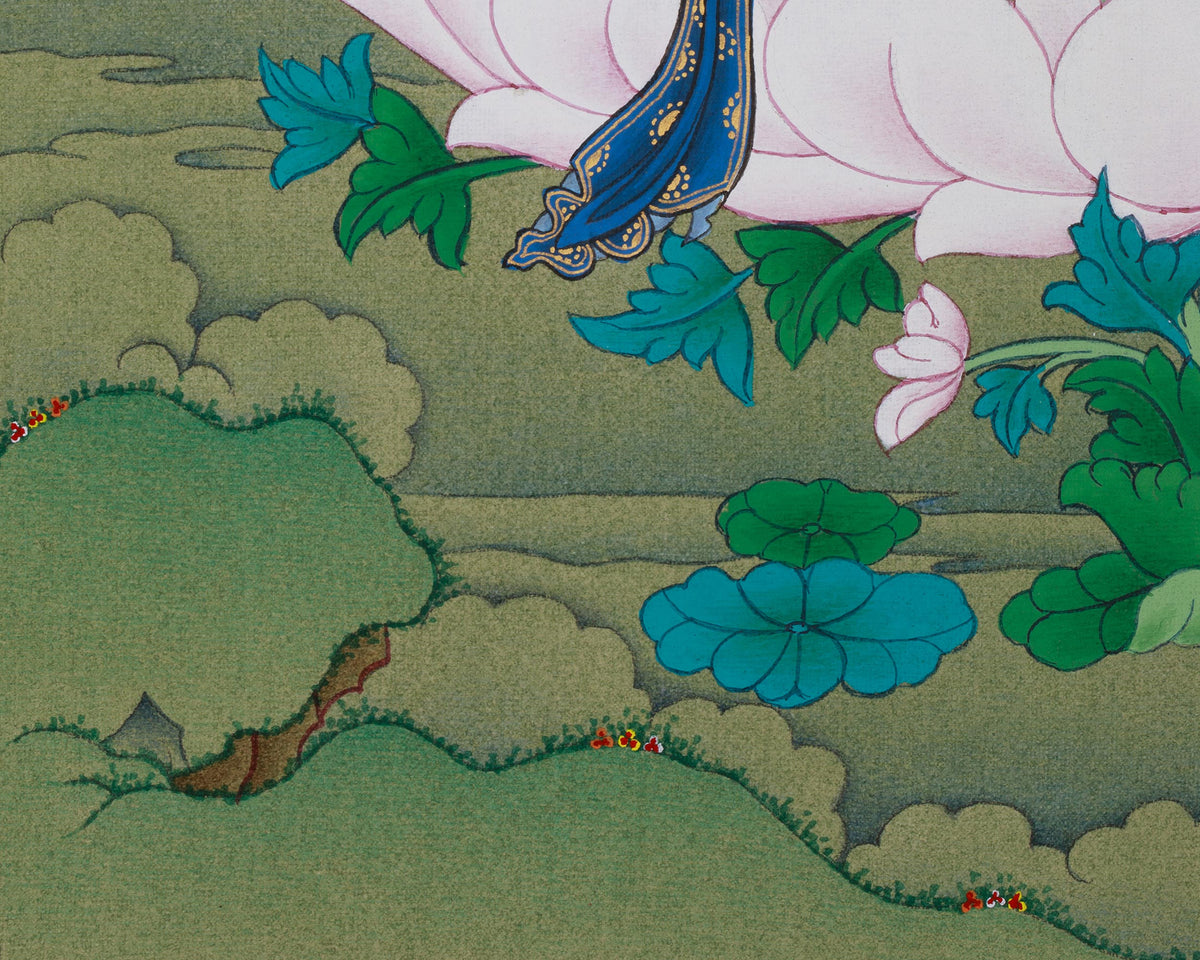 White Tara Goddess of Healing Thangka | A Divine Symbol of Compassion