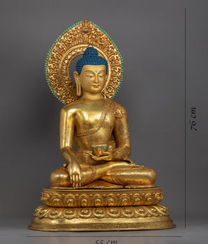 Ancient Shakyamuni Buddha Statue | Buddhist Meditation Statue
