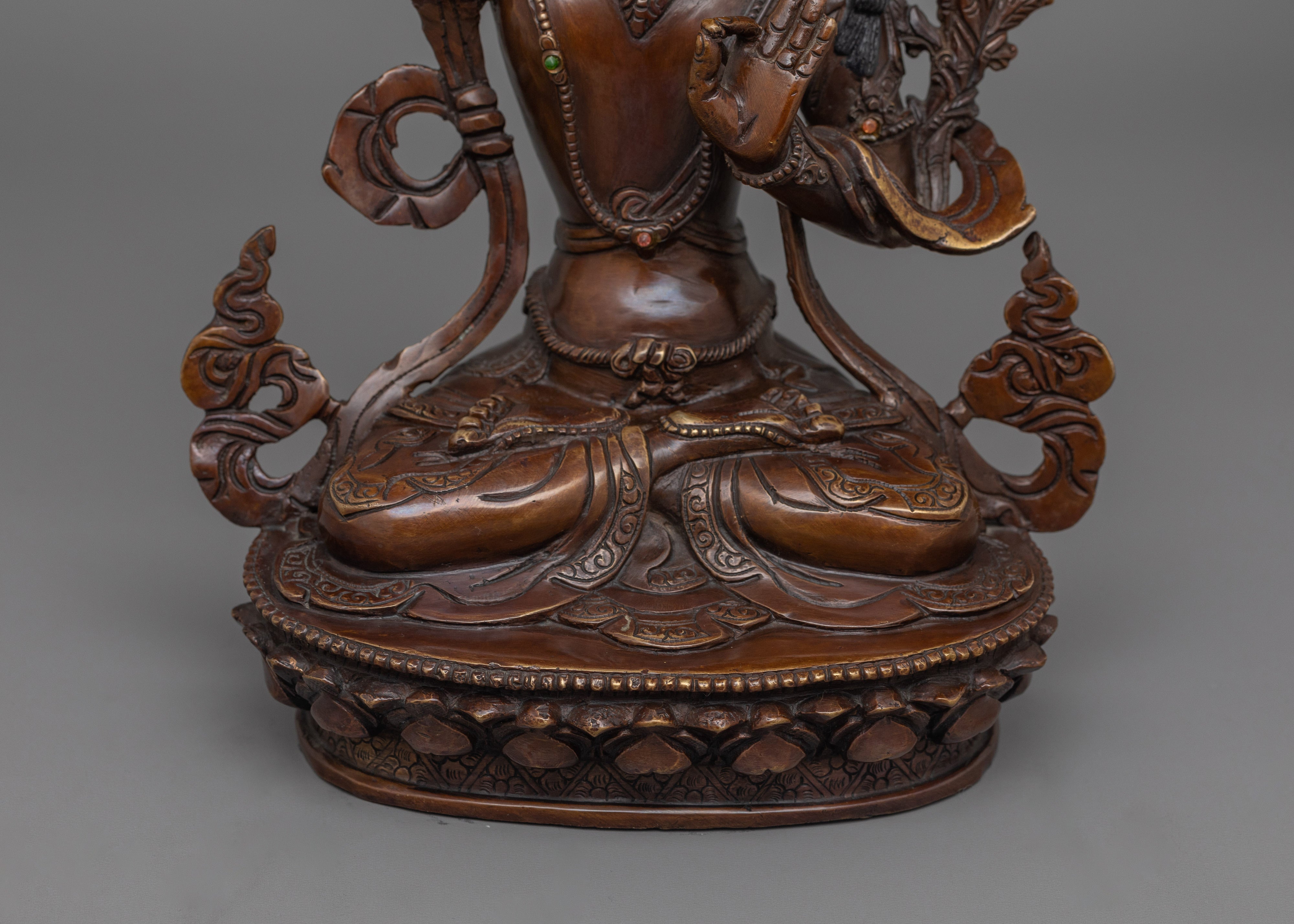 Wisdom Deity Manjushri Statue | Enlightened Protector of Knowledge