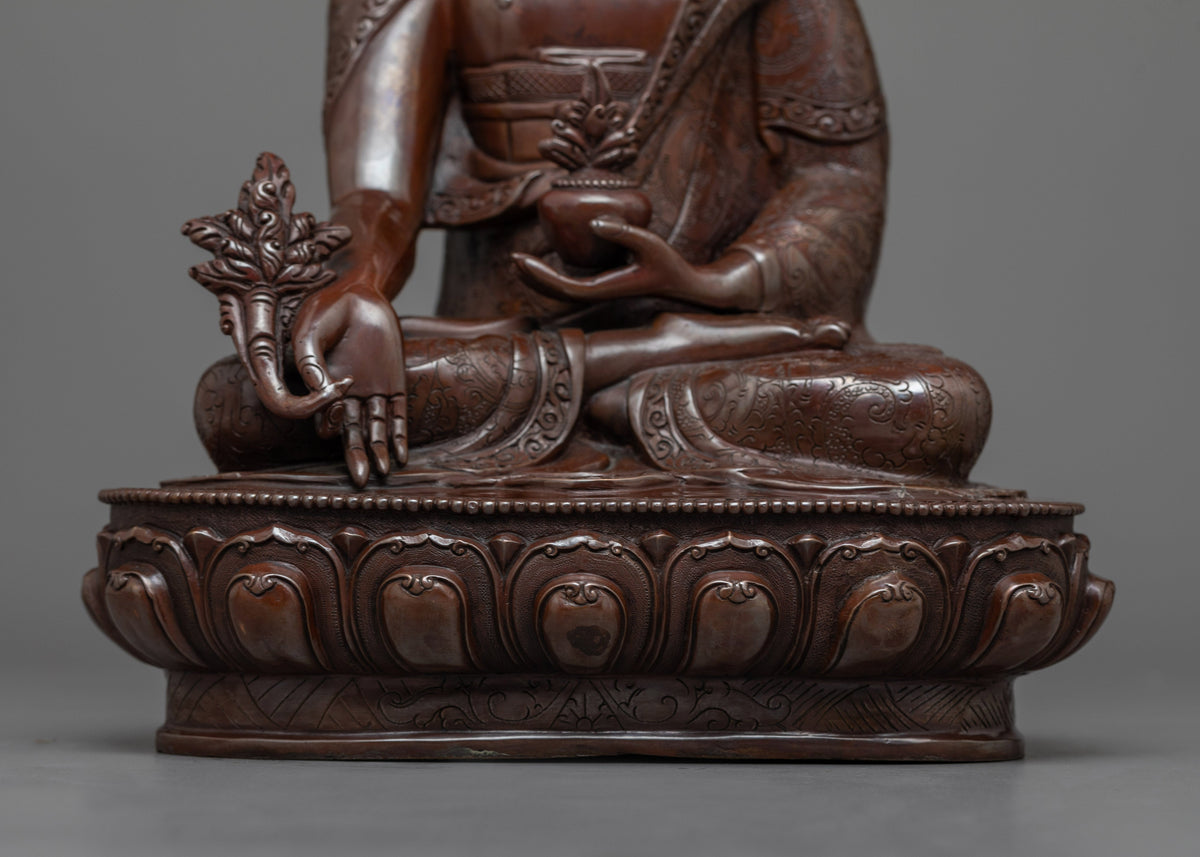 Medicine Buddha Copper Statue | Healing, Compassion, and Spiritual Practice