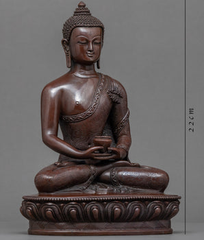 Coper Body Statue For Amitabha Buddha Chant |  Buddhist Deity Figurine For Ritual