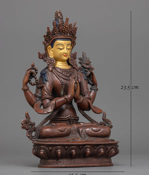 Buddhist Chenrezig Statue | Divine Compassion Embodied