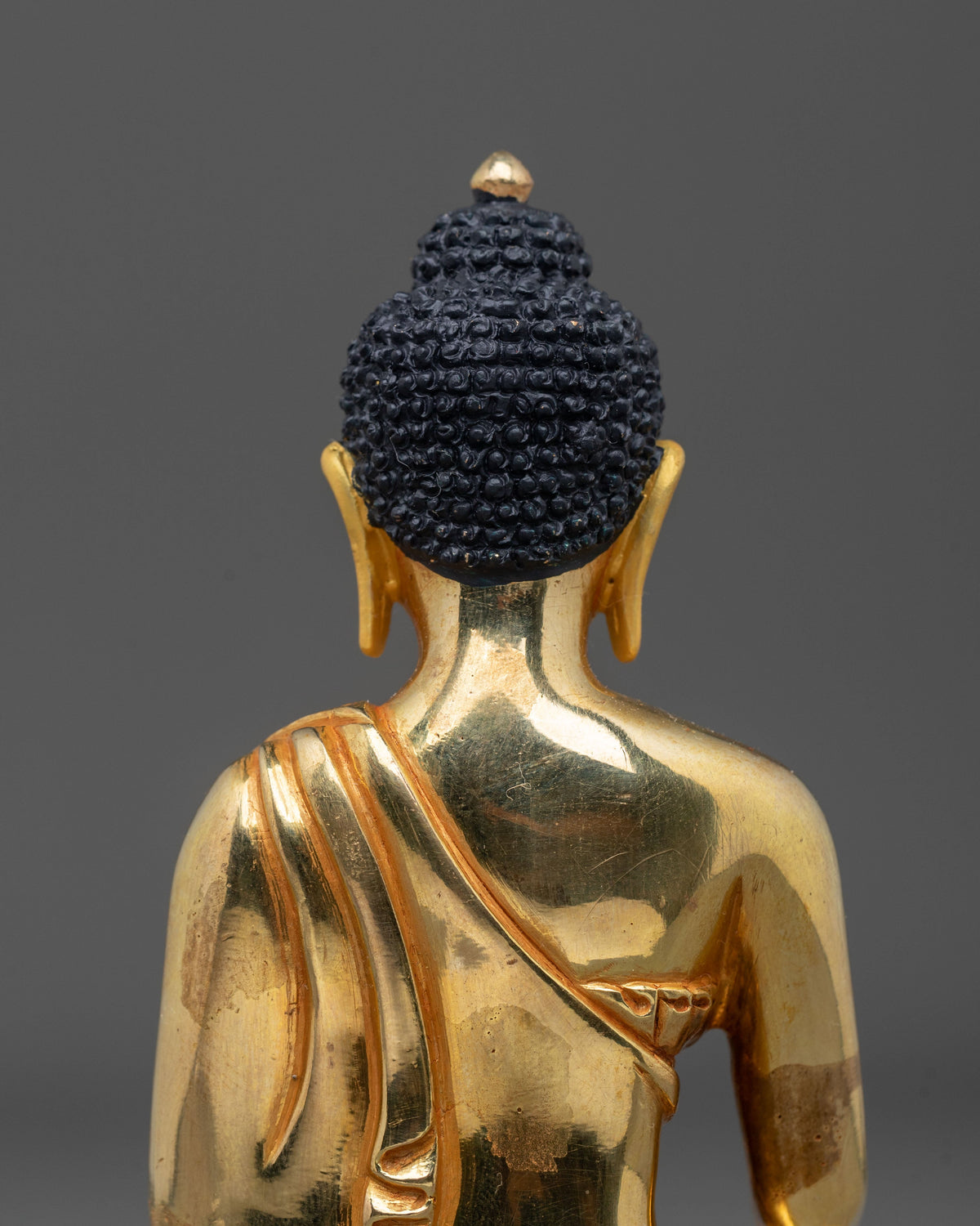 Divine Shakyamuni Buddha Statue | 24K Gold Gilded Buddhist Sculpture