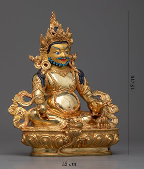 Wealth Dzambhala Deity Statue | Invite Prosperity and Abundance