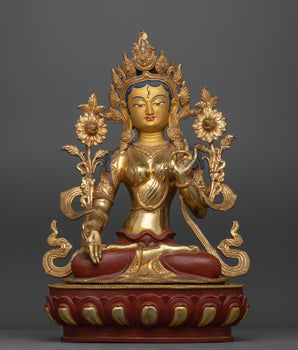 white-tara-gold-gilded-oxidized
