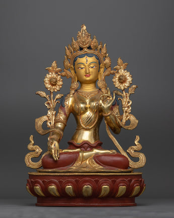 white-tara-gold-gilded-oxidized