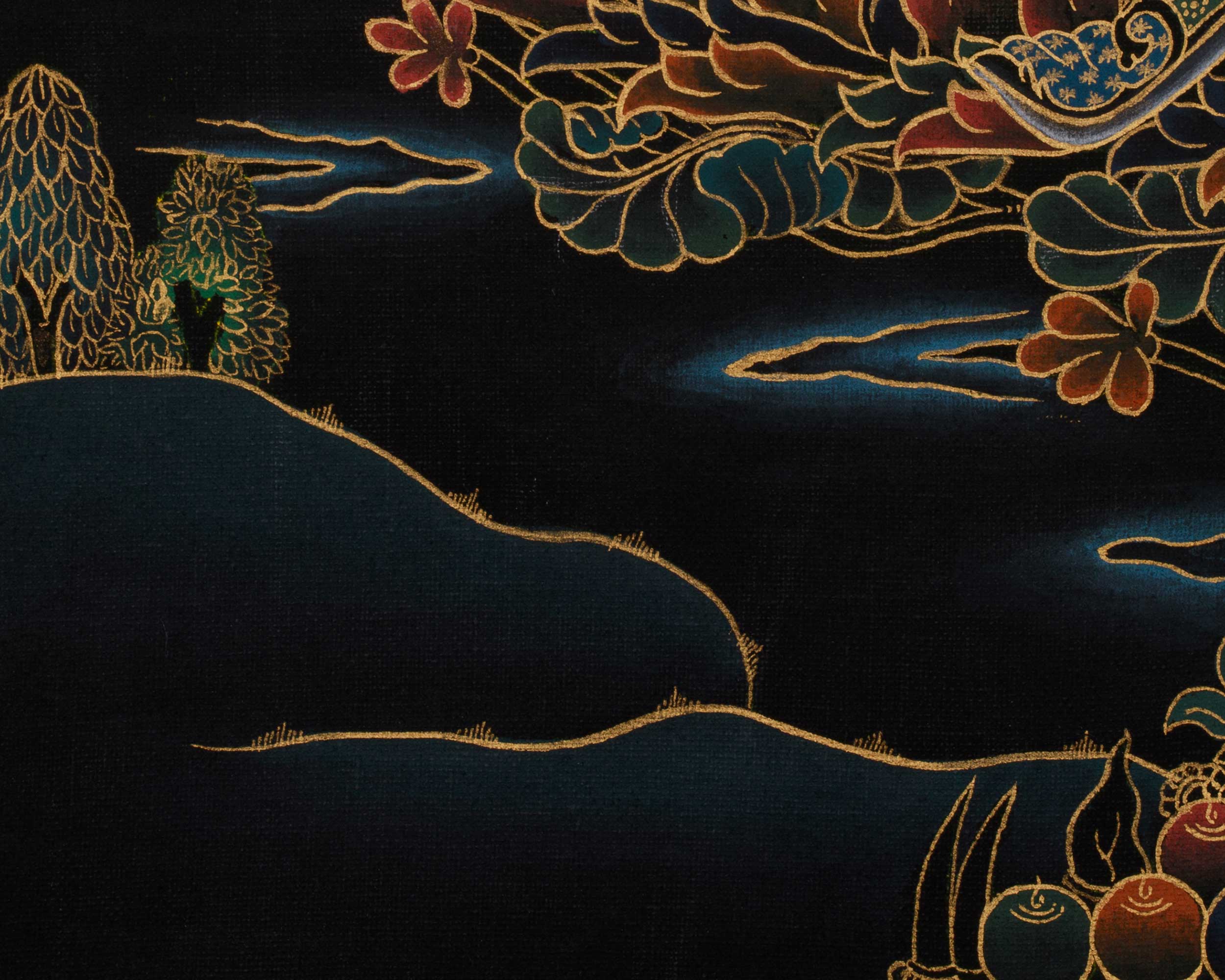 Guru Rinpoche Meditation Art | Tibetan Buddhist Master | Profound Wisdom Deity