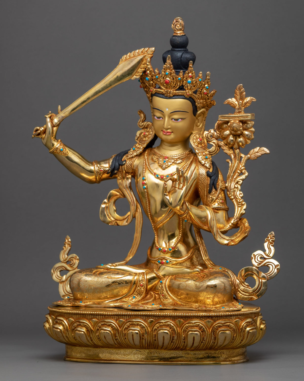 Manjushri Boddhisattva Sculpture | Himalayan Art