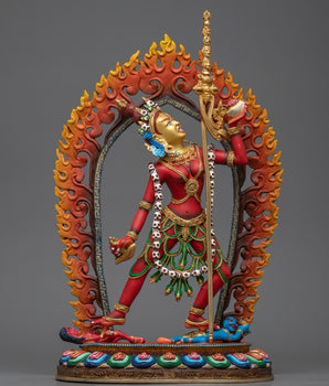 red painted naro dakini